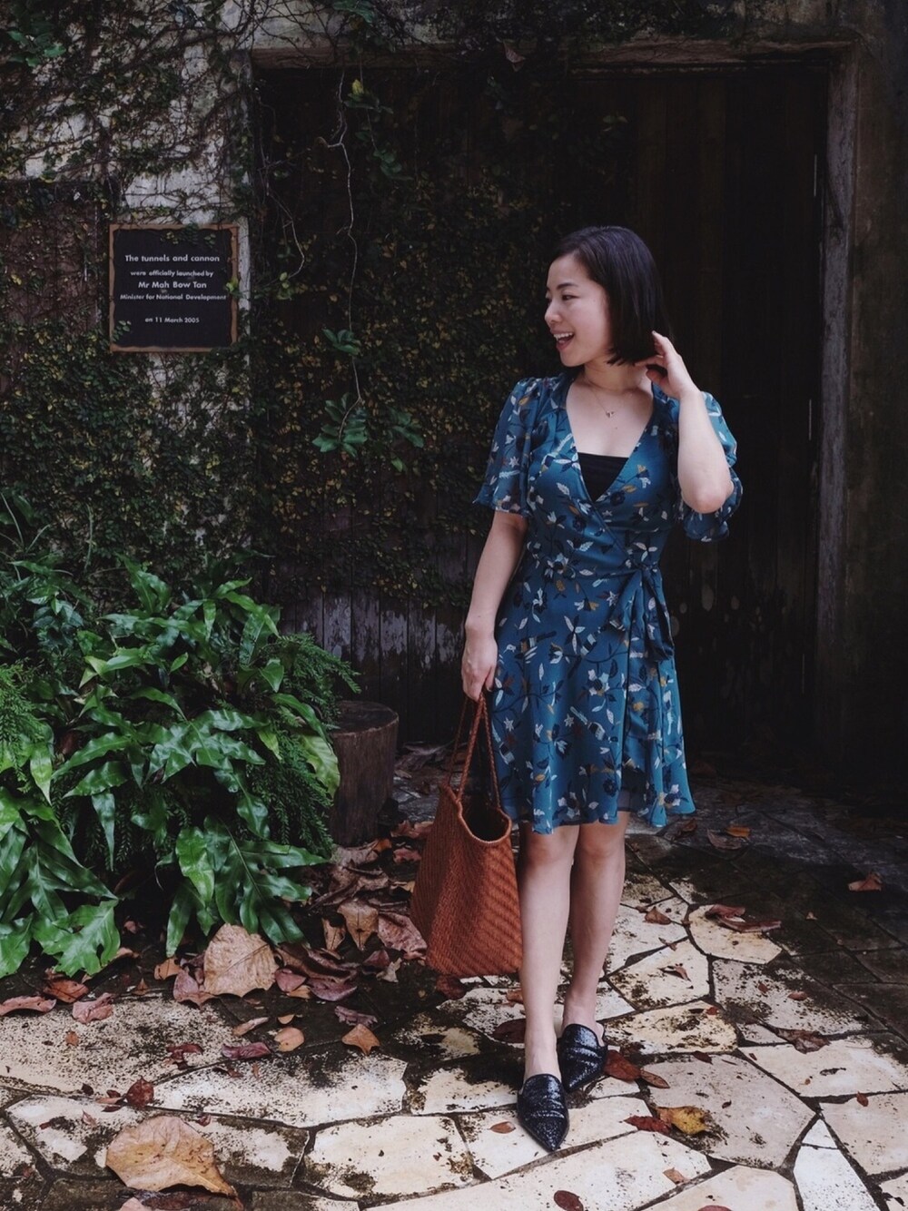 「daily look、date style♡、ootd、outfit、outfitoftheday、French style、weekend」｜「Sessunのアイテム（ワンピース、グリーン系）」を使った、自然卷tutuさん（レディース・160cm）の冬コーディネートの1枚目の写真