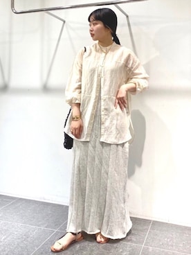 「KBF+」｜「アイテム（アクセサリー）」を使った、わたさん（レディース・156cm）の春コーディネート