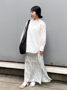 「KBF+」｜「アイテム（チュニック）」を使った、わたさん（レディース・156cm）の春コーディネート