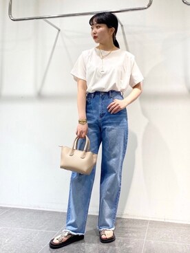 「KBF+」｜「アイテム（アクセサリー）」を使った、わたさん（レディース・156cm）の春コーディネート