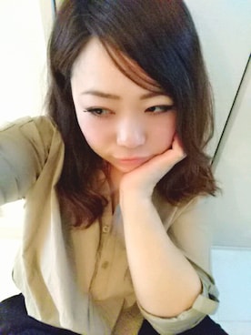 「ベージュシャツ」｜「アイテム（カーディガン/ボレロ）」を使った、HAaa♡さん（レディース・156cm）の冬コーディネート