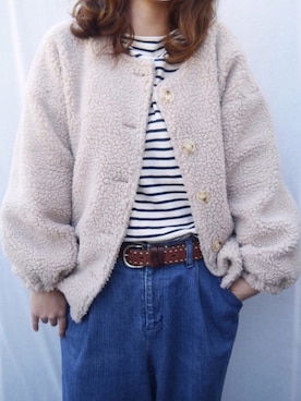 「CORNERS（コーナーズ）のアイテム（ジャケット/アウター）」を使った、Mamiさん（レディース・159cm）の秋コーディネート