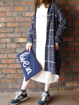 「CORNERS（コーナーズ）のアイテム」を使った、Mamiさん（レディース・159cm）の秋コーディネート