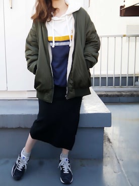 「CORNERS（コーナーズ）のアイテム」を使った、Mamiさん（レディース・159cm）の秋コーディネート