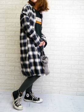 「チャンピオン」｜Mamiさん（レディース・159cm）の秋コーディネート