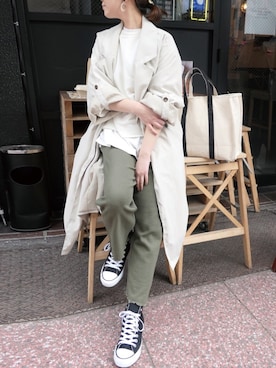 「CORNERS（コーナーズ）のアイテム（ジャケット/アウター）」を使った、Mamiさん（レディース・159cm）の冬コーディネート