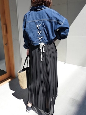 「シフォンスカート」｜Mamiさん（レディース・159cm）の春コーディネート