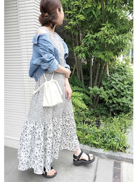 「ポシェット」｜Mamiさん（レディース・159cm）の夏コーディネート