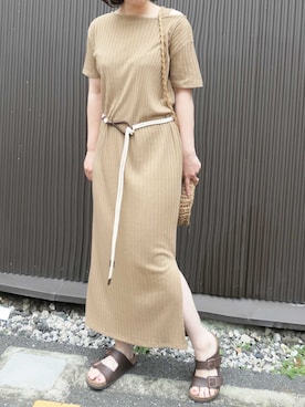 「CORNERS（コーナーズ）のアイテム」を使った、Mamiさん（レディース・159cm）の夏コーディネート