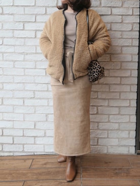 「ナロースカート」｜Mamiさん（レディース・159cm）の秋コーディネート