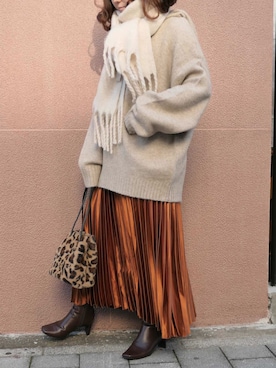 「アイテム（トートバッグ、その他）」を使った、Mamiさん（レディース・159cm）の秋コーディネート