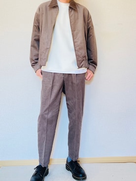 「WYM LIDNM（ウィム バイ リドム）のMILANO RIB HEAVY WEIGHT PO KNIT（ニット/セーター）」を使った、SHOTARO さん（メンズ・177cm）の冬コーディネート