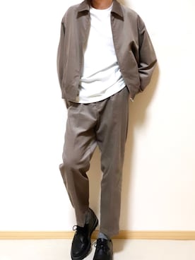 「instagramフォローお願いします」｜「アイテム（ジャケット/アウター）」を使った、SHOTARO さん（メンズ・177cm）の春コーディネート