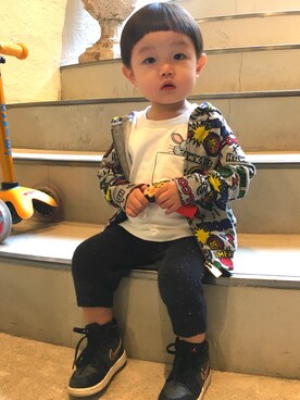 「kids case（キッズ ケース）のアイテム」を使った、AOSIXさん（キッズ・90cm）の秋コーディネート