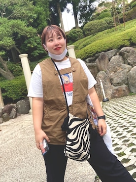 「アイテム（バッグ）」を使った、ピヨさん（レディース・150cm）の秋コーディネート