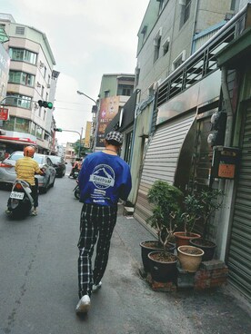 「NIKE（ナイキ）のアイテム（Sneakers、ホワイト系）」を使った、오이민/Minminさん（メンズ・173cm）の冬コーディネート