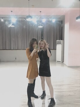 「PULL&BEAR（プルアンドベア）のアイテム（ワンピース/ドレス）」を使った、-薇妮さん（レディース・164cm）の春コーディネート