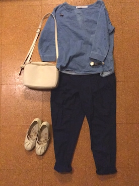 「CorteLargo（コルテラルゴ）のアイテム」を使った、みっすんさん（レディース・158cm）の春コーディネート