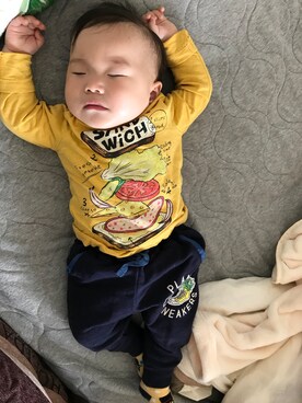 さくままさん（キッズ・70cm）の秋コーディネート