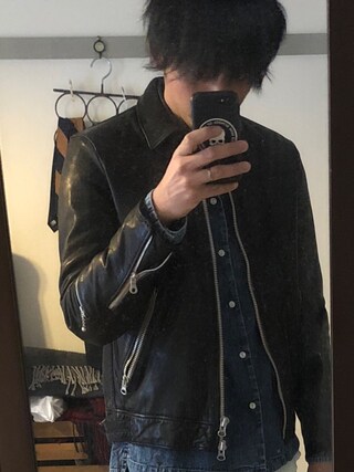 ナノユニバース オイルドヴィンテージレザージャケット シングル