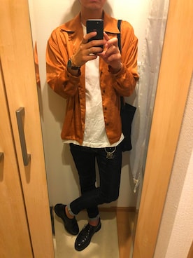 「HARE（ハレ）のアイテム（キーケース/キーアクセサリー）」を使った、ショウさん（メンズ・181cm）の秋コーディネート