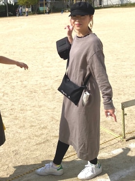 「アイテム（キャスケット）」を使った、chan.saya¨̮♡︎さん（レディース・154cm・30代）の秋コーディネート
