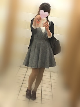 「one way（ワンウェイ）のアイテム（シューズ）」を使った、AZUMIさん（レディース・158cm）の春コーディネート