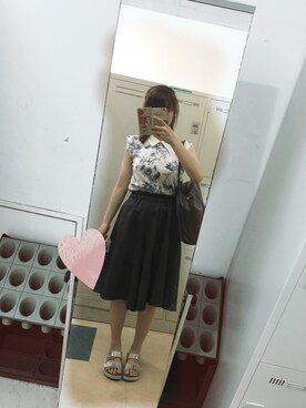 「one way（ワンウェイ）のアイテム（シューズ）」を使った、AZUMIさん（レディース・158cm）の秋コーディネート