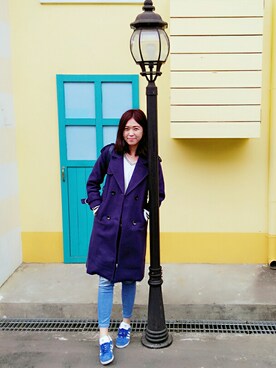 「travel」｜「アイテム（その他シューズ）」を使った、Livaさん（レディース・174cm）の冬コーディネート