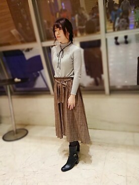 「台灣」｜「アイテム（アクセサリー）」を使った、airuruさん（レディース・167cm）の冬コーディネート