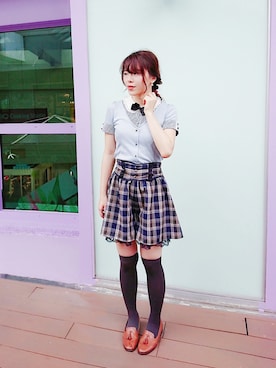「holiday」｜「アイテム（その他シューズ）」を使った、airuruさん（レディース・167cm）の夏コーディネート