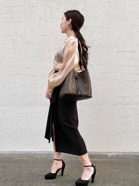 「LouisVuitton」｜「アイテム（その他）」を使った、913y_krさん（レディース・160cm）の秋コーディネート