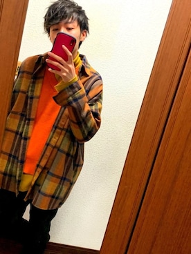 「ビッグチェック」｜hiroki。さん（メンズ・175cm）の冬コーディネート