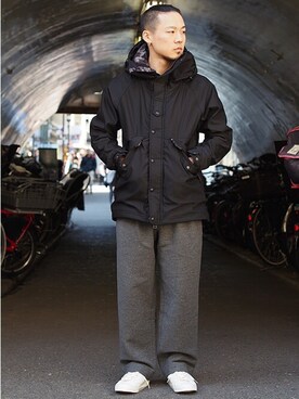 narifuri NF836 Back boa field jacketを使った人気ファッション