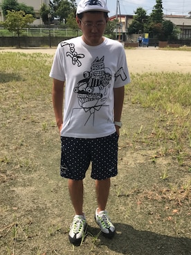 「アンタイヒーロー」｜おがっちさん（メンズ・168cm）の夏コーディネート