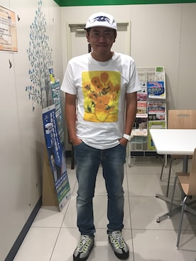 「アンタイヒーロー」｜おがっちさん（メンズ・168cm）の夏コーディネート