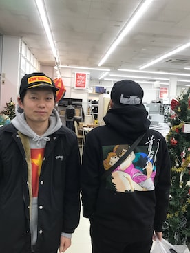 「ラグジュアリーストリート」｜「アイテム（ブルゾン）」を使った、おがっちさん（メンズ・168cm）の秋コーディネート