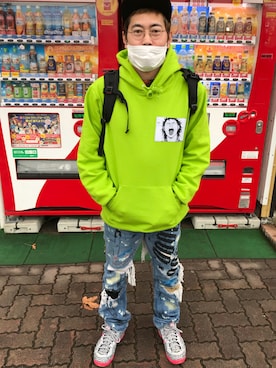 「HIRO（ヒロ）のアイテム（パンツ）」を使った、おがっちさん（メンズ・168cm）の秋コーディネート