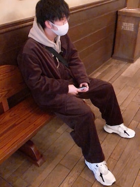 つゆくさ れんさん（メンズ・173cm）の冬コーディネート