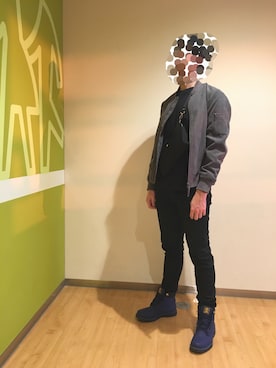 「ユナイテッドアローズ」｜「アイテム（ブルゾン）」を使った、otsuzinさん（メンズ・182cm）の春コーディネート
