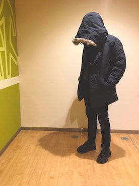 「ポーター」｜「アイテム（ジャケット/アウター）」を使った、otsuzinさん（メンズ・182cm）の冬コーディネート