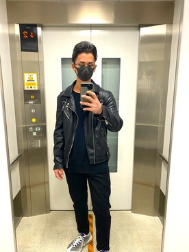 Zara ザラ のライダースジャケットを使ったメンズ人気ファッションコーディネート 年齢 25歳 29歳 Wear