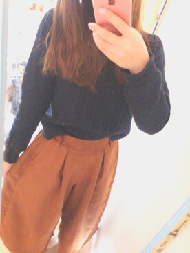 m.iさん（レディース・158cm）の冬コーディネート