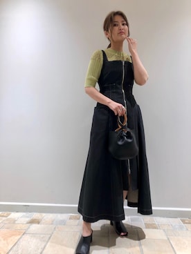 「MARROW（マロウ）のアイテム（バッグ）」を使った、ebiyuki0830さん（レディース・164cm）の春コーディネート