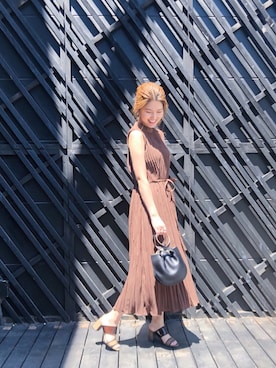 「MARROW（マロウ）のアイテム」を使った、ebiyuki0830さん（レディース・164cm）の春コーディネート