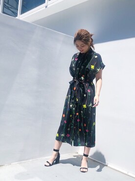 「AKIRANAKA（アキラナカ）のアイテム（ワンピース/ドレス）」を使った、ebiyuki0830さん（レディース・164cm）の春コーディネート