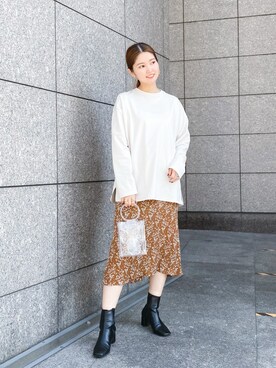 「08sircus（ゼロエイトサーカス）のアイテム」を使った、ebiyuki0830さん（レディース・164cm）の冬コーディネート
