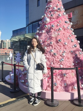 「Selected   （-）のアイテム（ジャケット/アウター）」を使った、麓小宽さん（レディース・165cm）の冬コーディネート