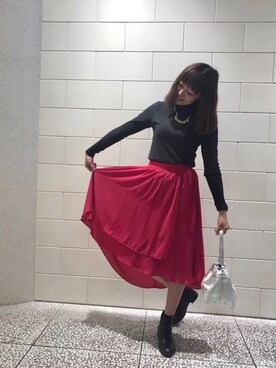 「Marc by Marc Jacobs（マークバイマークジェイコブス）のアイテム（腕時計）」を使った、なっちゃんさん（レディース・162cm）の春コーディネート