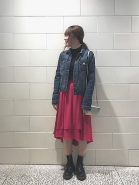 「SPAO（スパオ）のアイテム」を使った、なっちゃんさん（レディース・162cm）の春コーディネート